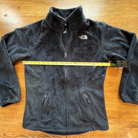 ⭐️ THE NORTH FACE Girls Osito Full Zip Fleece Jacket Black Size XL 18 - Picture 14 of 17